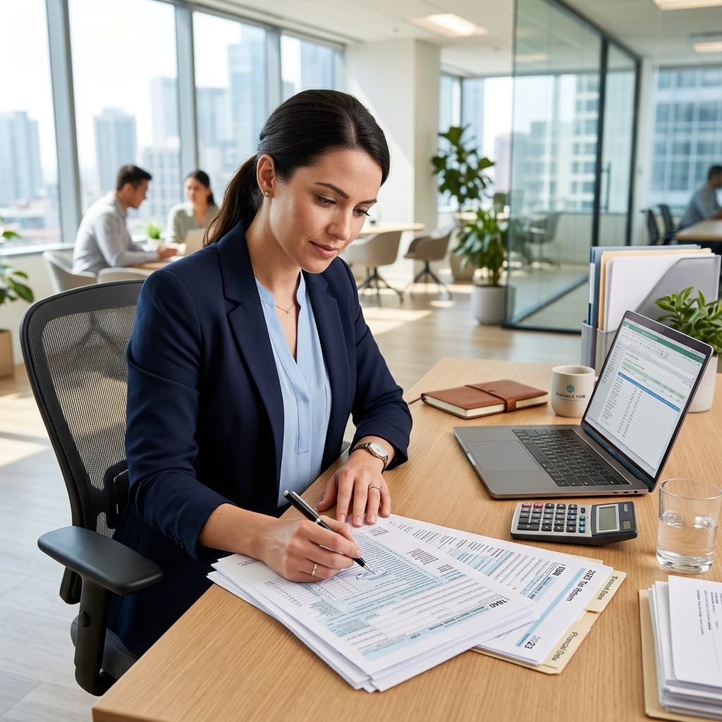 Payroll Professional at work